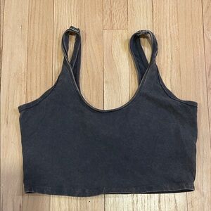 Free people movement Black Crop Top size L